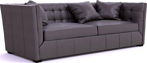 Hayden Tufted Leather Sofa