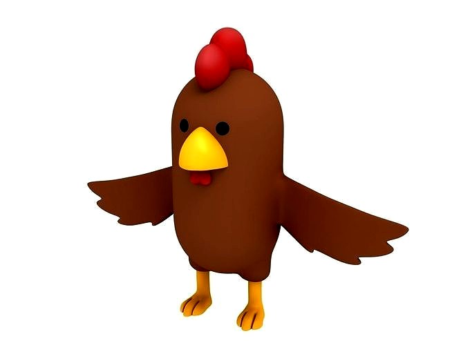 Brown Chicken Character
