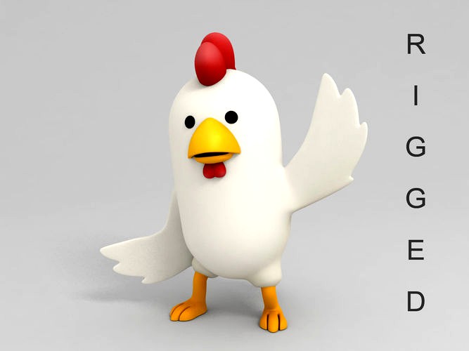 Rigged Chicken Character