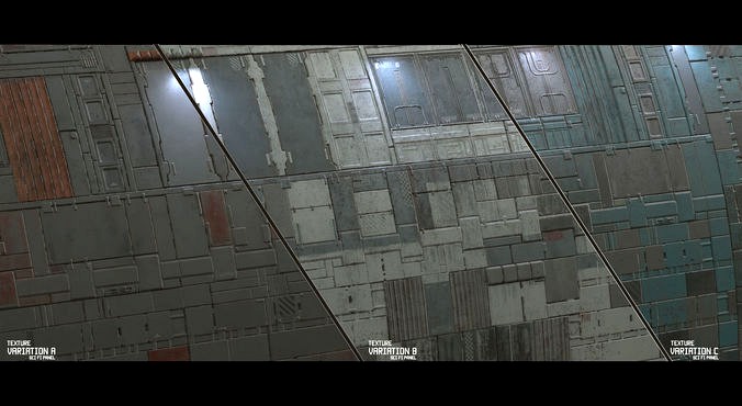 Scifi Wall Panel Texture Set