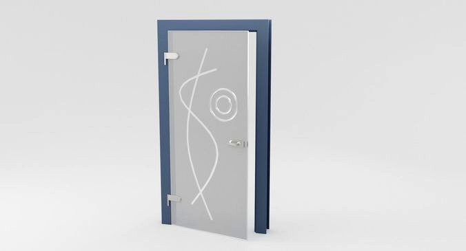 Modern Metal Glass Door