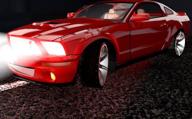 Ford Mustang Shelby GT 500 3D Model