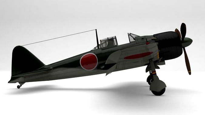 A6M5 Japanese Zero WWII Fighter -PBR UE4-