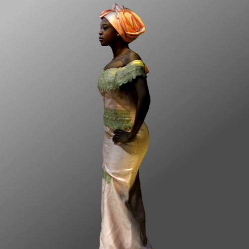 3D-Scanned African Woman - Printable