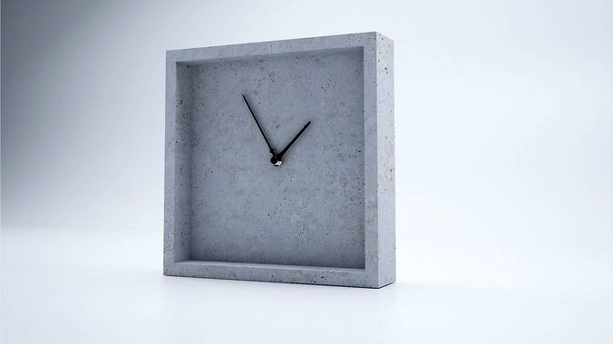 Square Stone Clock