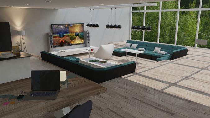 Light Loft Chill Game Room with 360-viewsettings