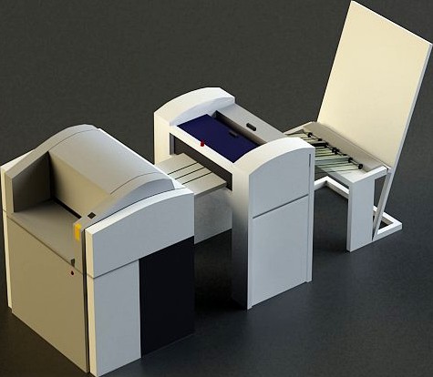 Small Offset Printer 3D Model