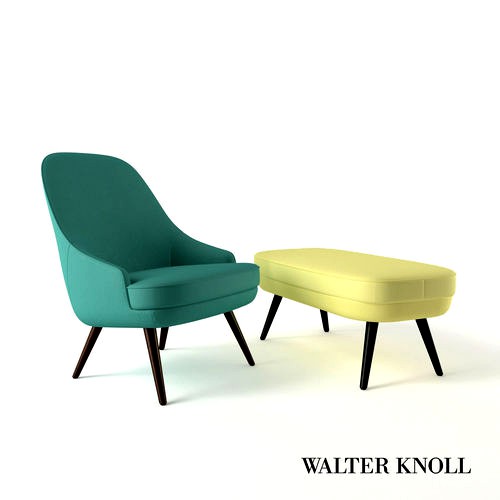 Armchair and Tabouret from Walter Knoll - Design by WK Team