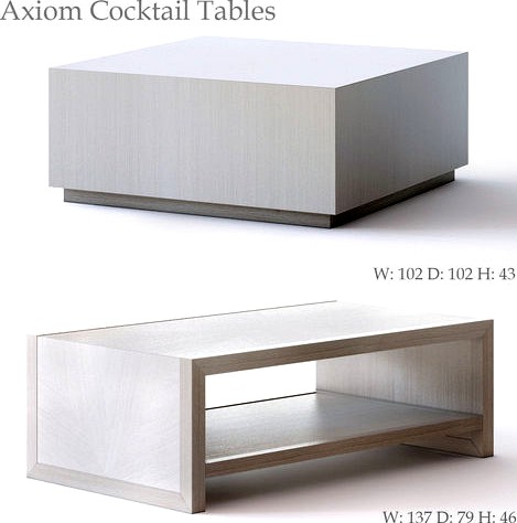 Bernhardt  Axiom Cocktail Tables