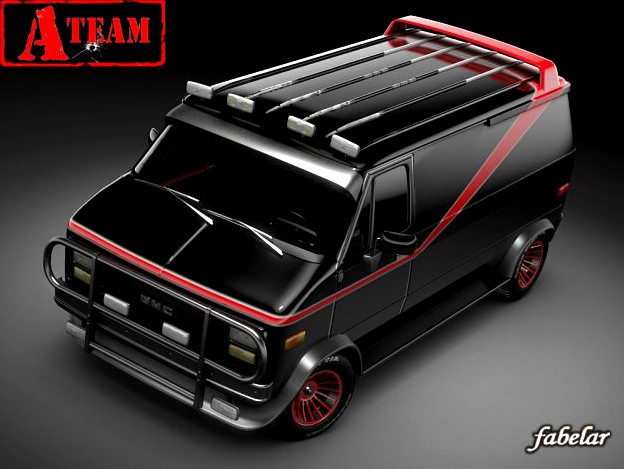 ATeam GMC van STD MAT 3D Model