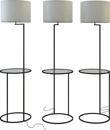 Swift floor lamp white and black