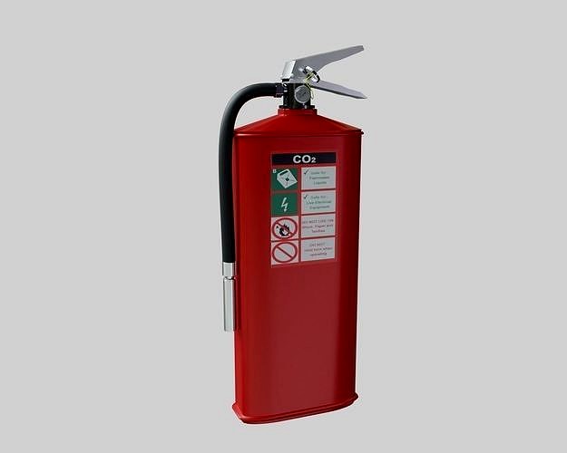 Flat Fire Extinguisher Oval - Safety and Emergency Equipment