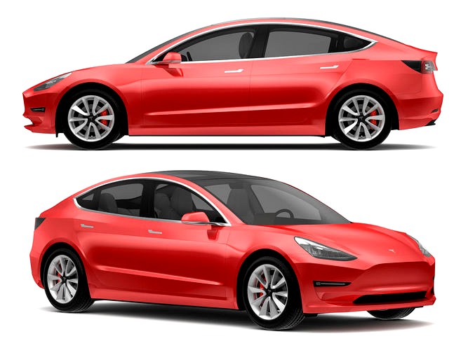 2018 Tesla Model Red Multi-Coat