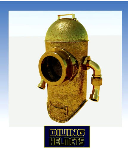 Antique diving helmet