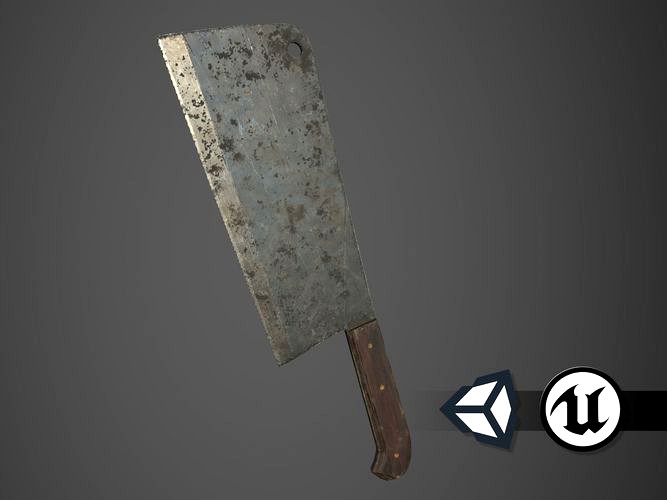 Apocalyptic Meat Cleaver - PBR and Game Ready