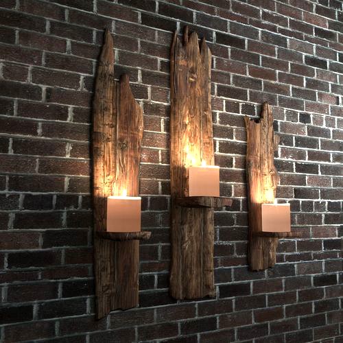 Wooden Shelf For Candles