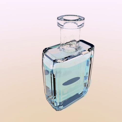 rectangular liquor bottle