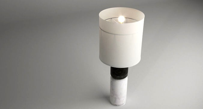 Stacked Marble Table Lamp