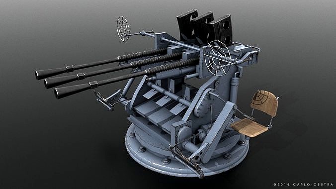 Japanese Type 96 25mm triple gun