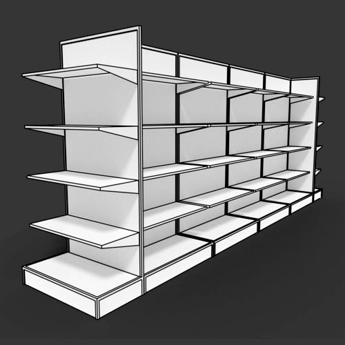 Supermarket shelves shelf or rack for store