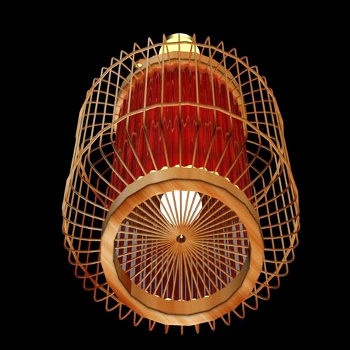 Chinese red cage lantern