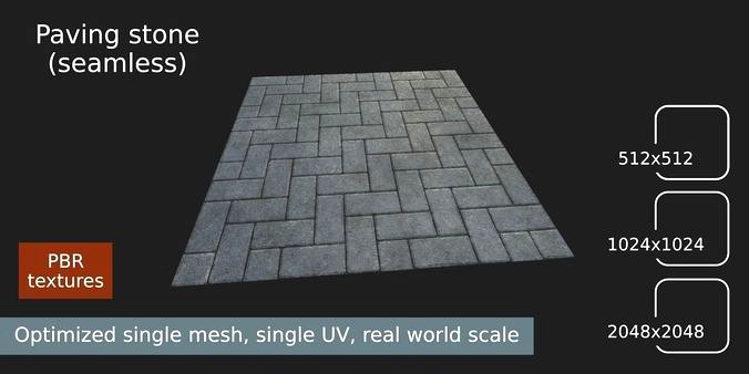 Texture paving stone - seamless