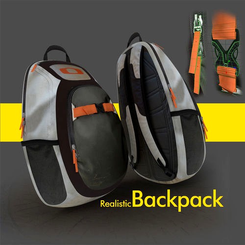 backpack or day day pack 3D Product model