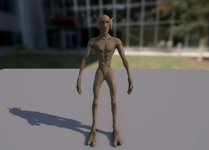 Game Ready High-Resolution Humanoid Gremlin Character