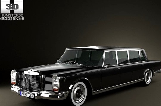 Mercedes Benz 600 W100 Pullman 1964 3D Model