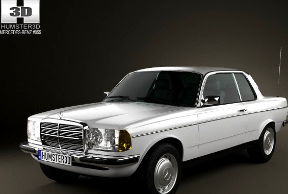 Mercedes Benz E Class W123 coupe 1975 3D Model