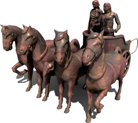 Carriage Sculpture 3D Model