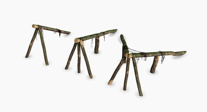 Log Ramps Obstacles WWII