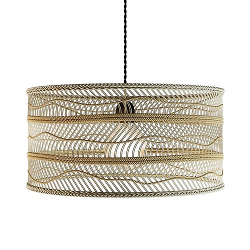 HK Living Wicker pendant light