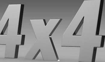 4x4 logo 3D Model