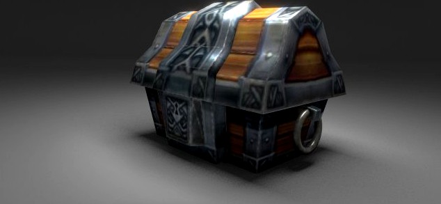 Download free Treasure Chest 3D Model