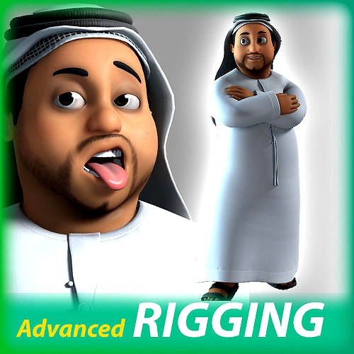 Arab muslim  Cartoon Character