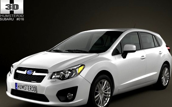 Subaru Impreza hatchback 2012 3D Model