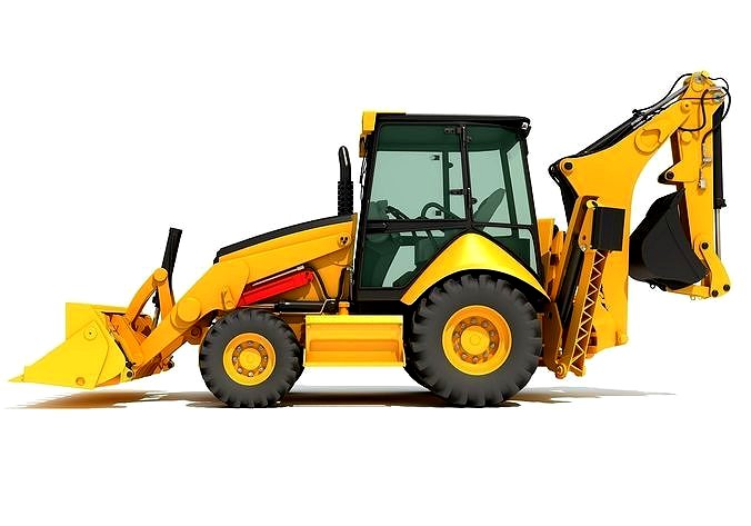 Backhoe Loader 3D Models
