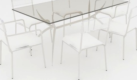 Table with chair 3D Model