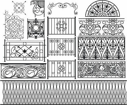 Ornate Railings Set