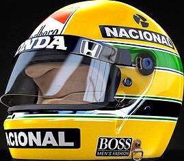Ayrton Senna Monaco Grand Prix Helmet 1988