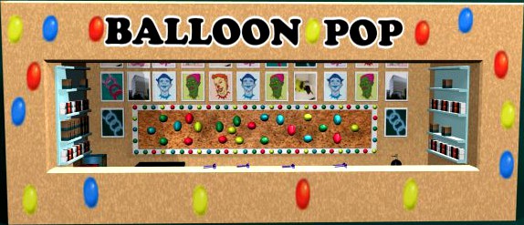 Balloon Pop Carnival Game 3D Model