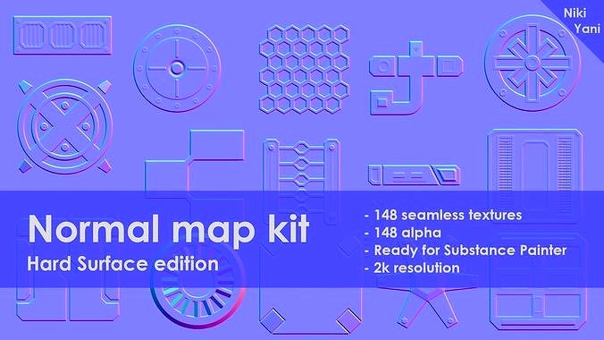 Normal map kit Hard Surface editio