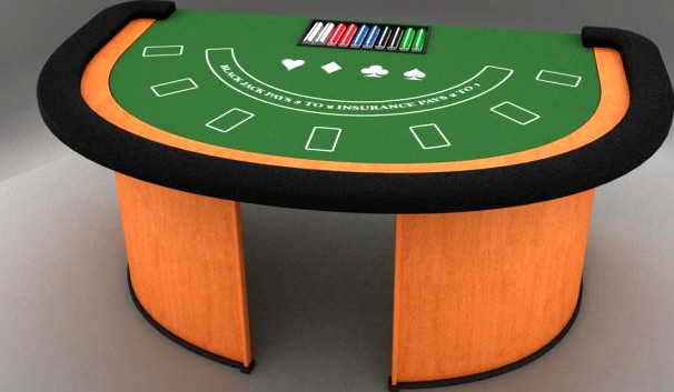 Black Jack Table 3D Model