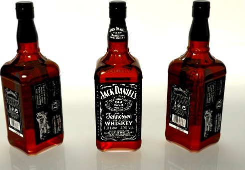 Jack daniels bottle 3D Model