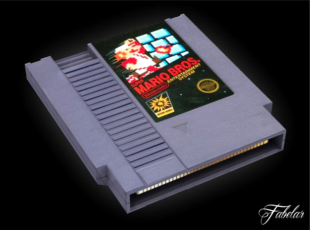 NES cartridge 3D Model