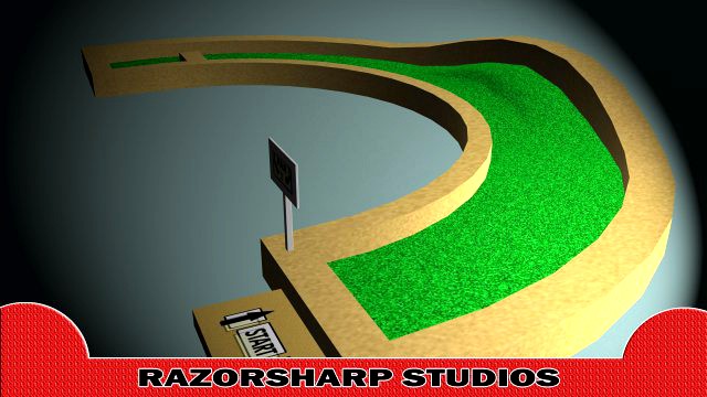 Mini Golf Alphabet  C Hole 3D Model