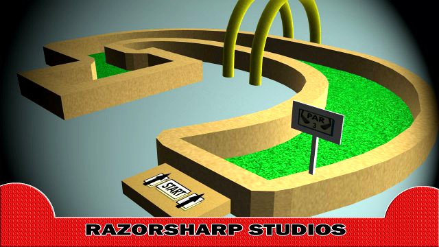 Mini Golf Alphabet G Hole 3D Model