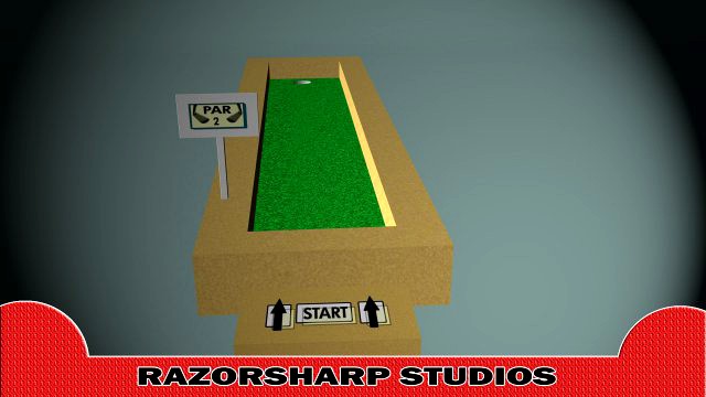 Mini Golf Alphabet I Hole 3D Model