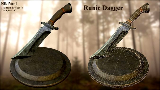 Runic dagger